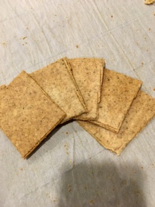 Almond meal crackers